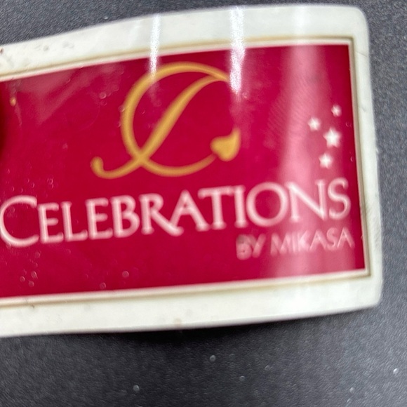 Celebrations by Mikasa “Holiday Flare”.  Cranberry Red Glass Divider Dish. - Picture 8 of 8